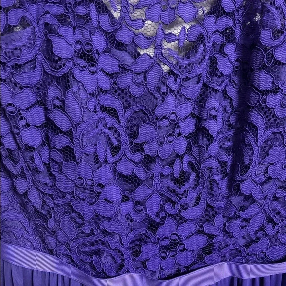 David’s Bridal Cap Sleeve Dress Size 6 Purple New Prom Formal Homecoming NWT - Picture 5 of 9